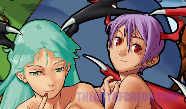 DARKSTALKERS - Tribute Illustration - Collector print