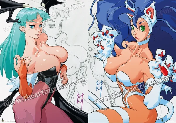 MORRIGAN & FELICIA - DARKSTALKERS - Limited Set